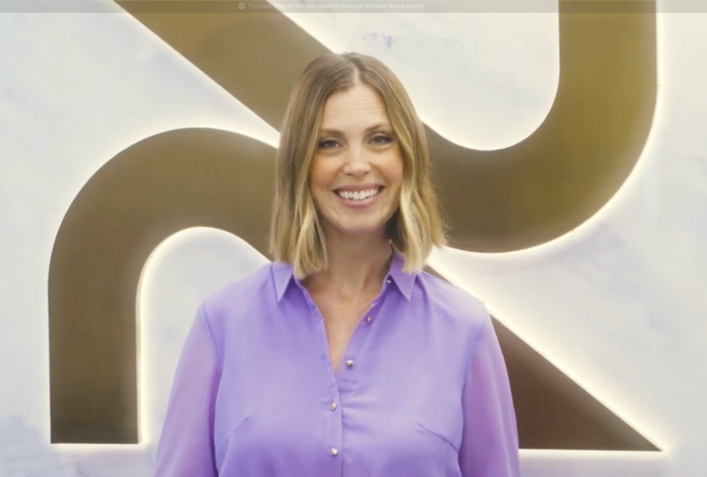 NovoSculpt™️ spokesperson discussing awake body contouring and local anesthesia in Greenwich Connecticut